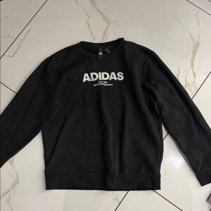 Adidas Men's Black Crewneck Sweater